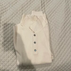 Cream Button-Up Sweater